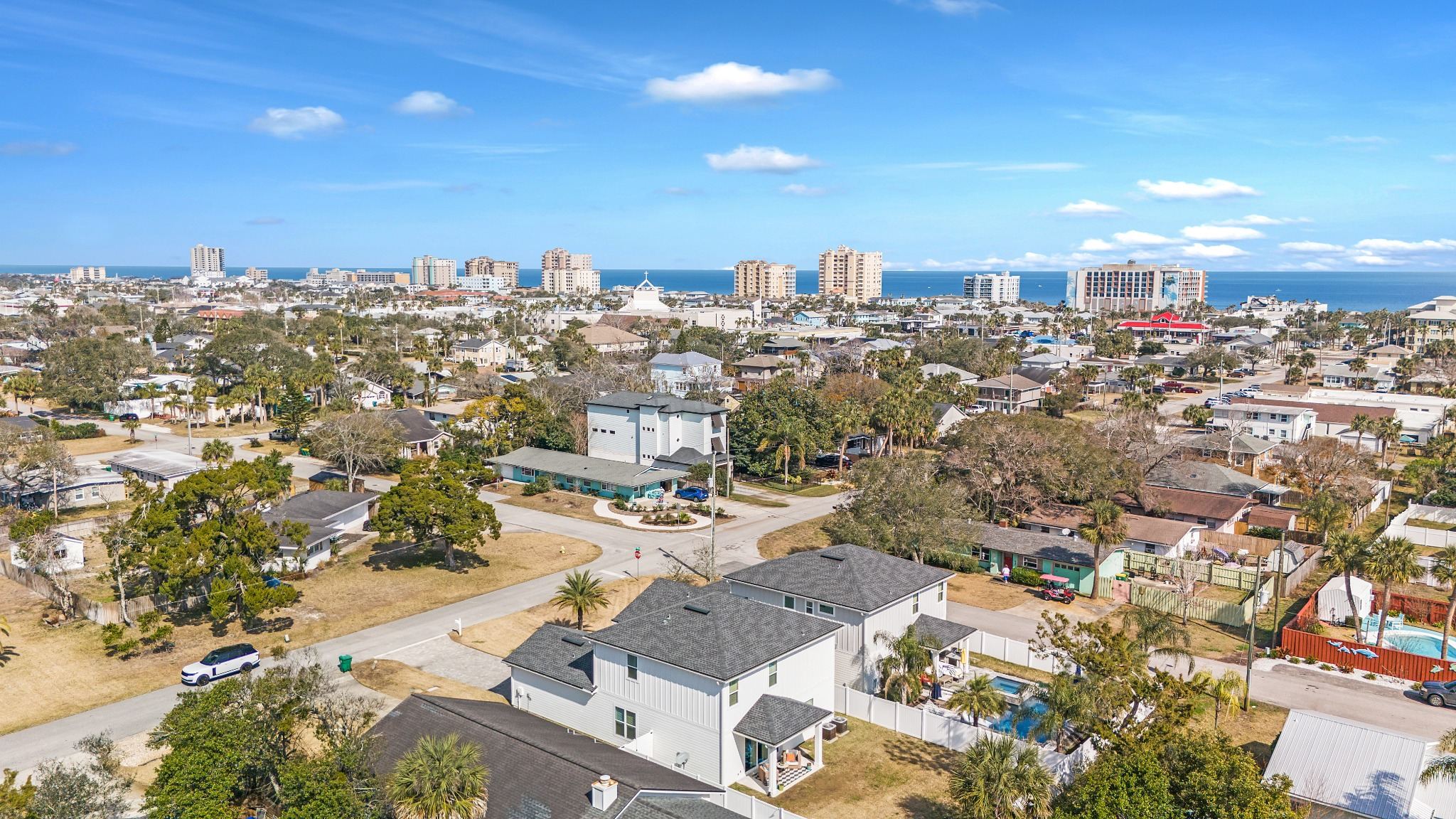 Drone residential neighbourhood