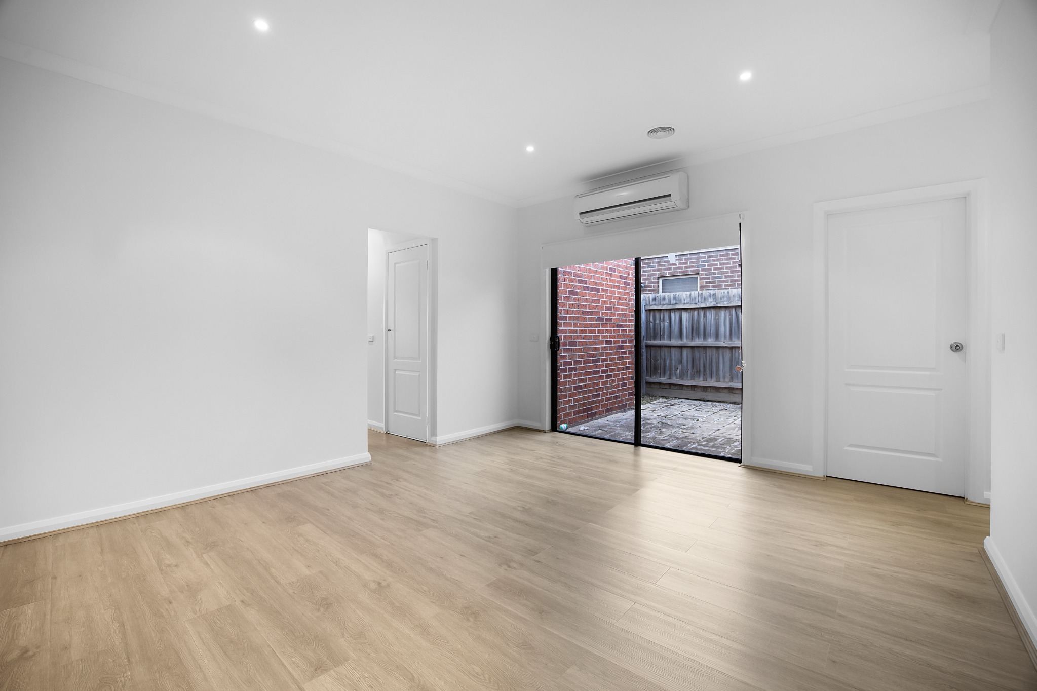 Modern room after virtual staging